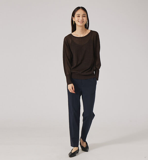 qualite「【アンサンブル対応】シアーウール2WAYニットプルオーバー」|ニット・セーター|