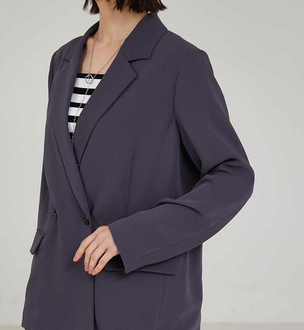 qualite「【セットアップ対応】マットサテンダブルジャケット」|その他|