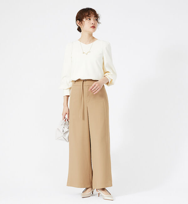 qualite「パフスリーブブラウス」|シャツ・ブラウス|