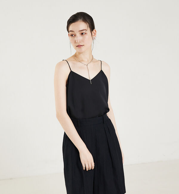 qualite「サテンキャミソール」|キャミソール|