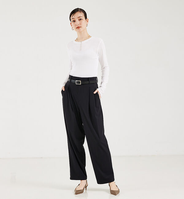 qualite「強撚フライスクルーロンT」|スウェット・ジャージ|