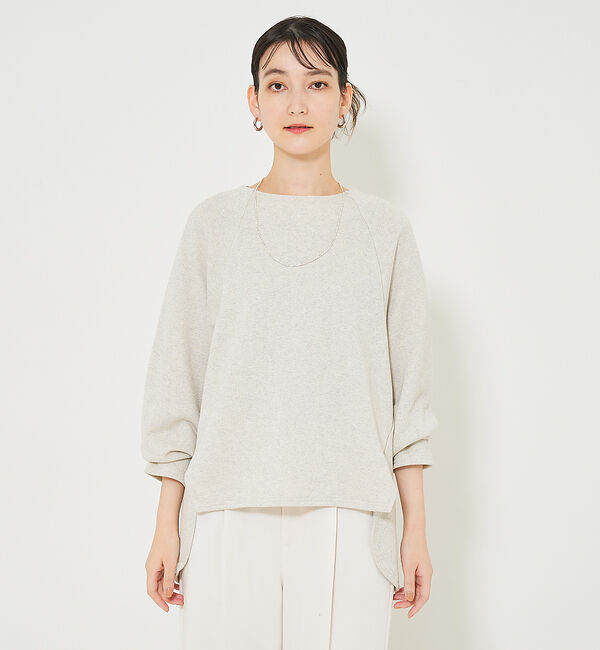 qualite「【大人の上品なスウェット】ラメスウェットプルオーバー」|スウェット・ジャージ|