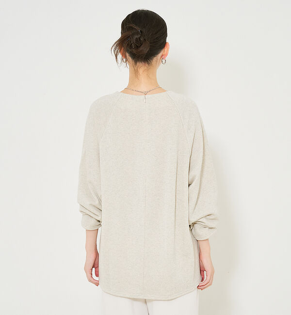 qualite「【大人の上品なスウェット】ラメスウェットプルオーバー」|スウェット・ジャージ|