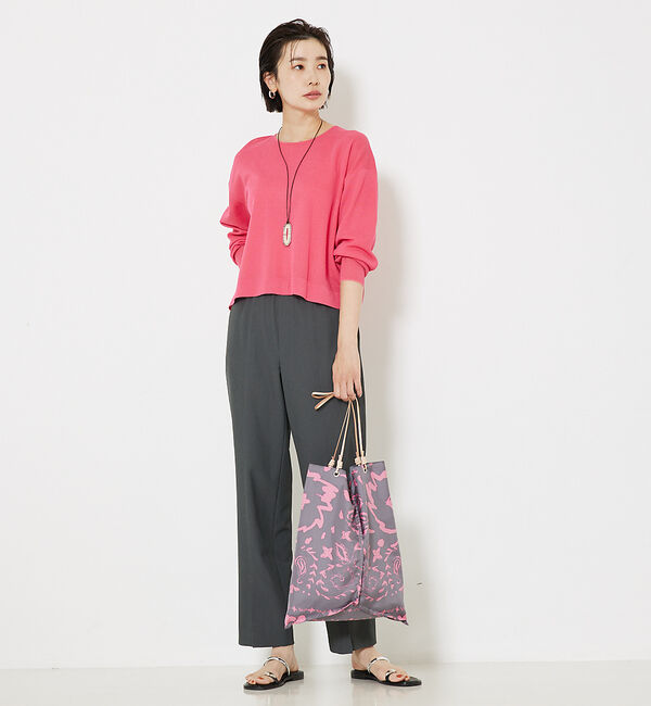 qualite「コットンナイロンハイゲージニット」|ニット・セーター|