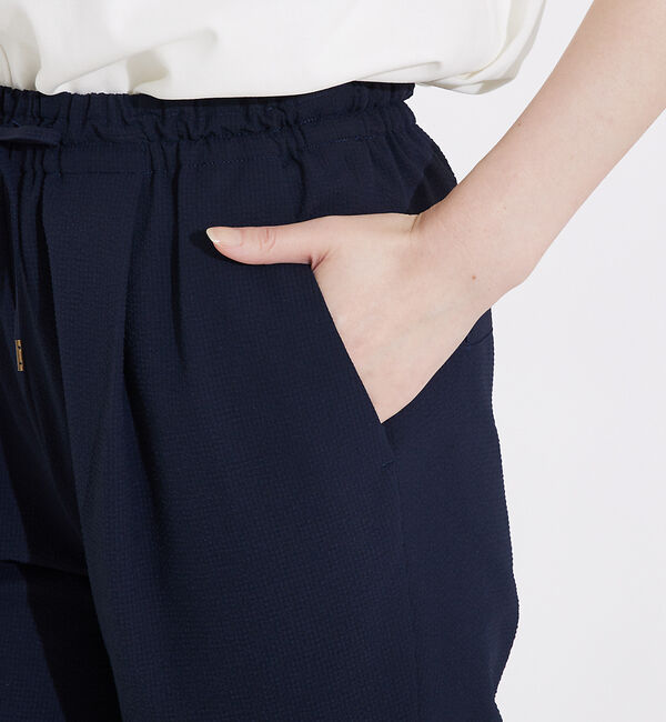 qualite「シアサッカーテーパードパンツ」|その他|