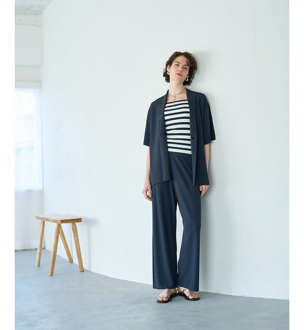 qualite「【セットアップ対応】接触冷感/レーヨンストレッチニットパンツ」|その他|