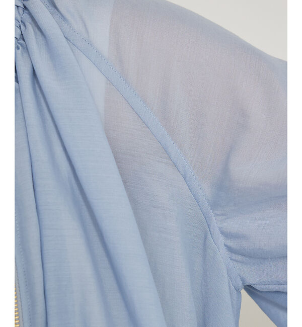 qualite「ラウンドスリーブギャザーブルゾン」|ブルゾン・スタジャン|