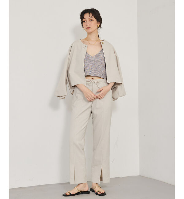 qualite「【セットアップ対応】スリットパンツ」|その他|