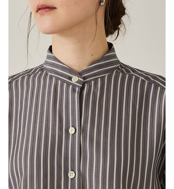 qualite「【ボウタイ取り外し可能】クレリックボウタイブラウス」|シャツ・ブラウス|