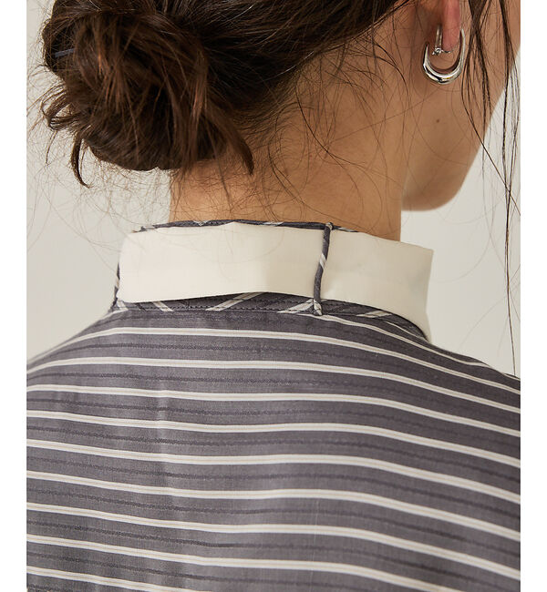 qualite「【ボウタイ取り外し可能】クレリックボウタイブラウス」|シャツ・ブラウス|