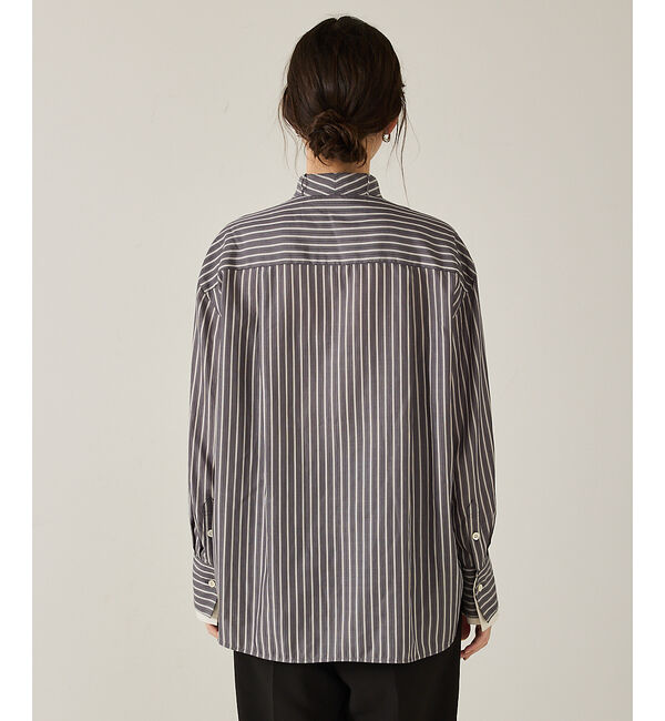 qualite「【ボウタイ取り外し可能】クレリックボウタイブラウス」|シャツ・ブラウス|