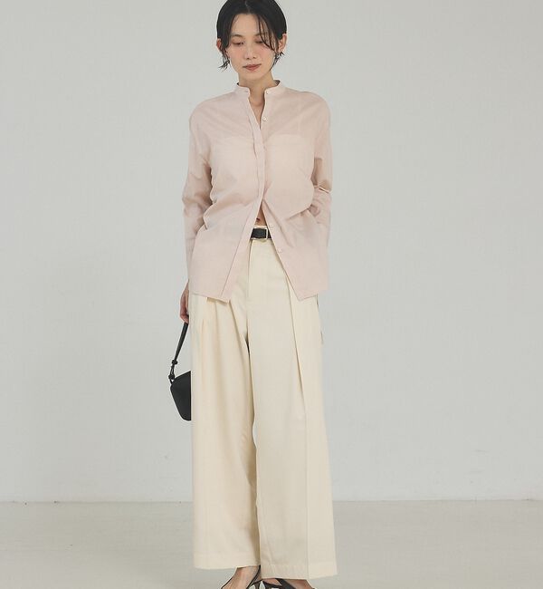 qualite「【シルエット調整可能】ウエストドロストシャツ」|シャツ・ブラウス|