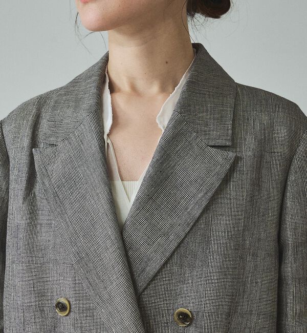 qualite「【セットアップ対応】ラメリネンジャケット」|その他|