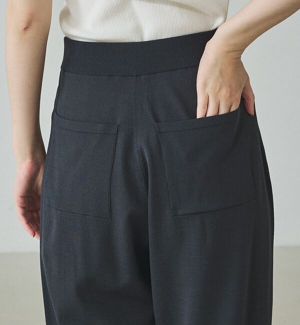 qualite「【接触冷感・セットアップ対応】レーヨンストレッチニットパンツ」|その他|