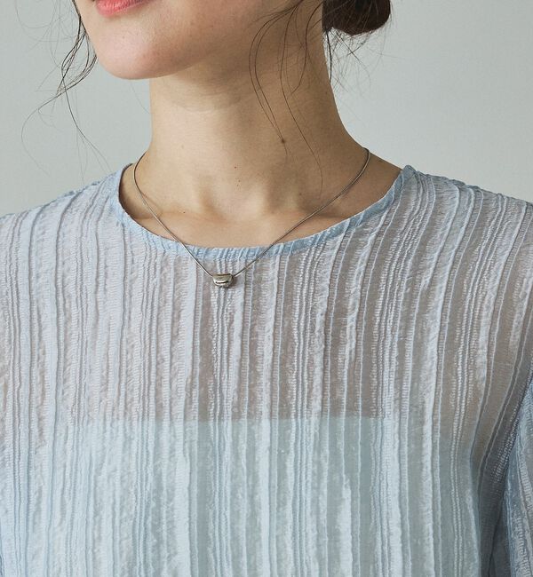 qualite「シアークレープブラウス」|シャツ・ブラウス|