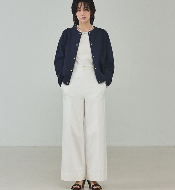 qualite「【前後2WAY】2WAYスクエアノースリーブニット」|キャミソール|