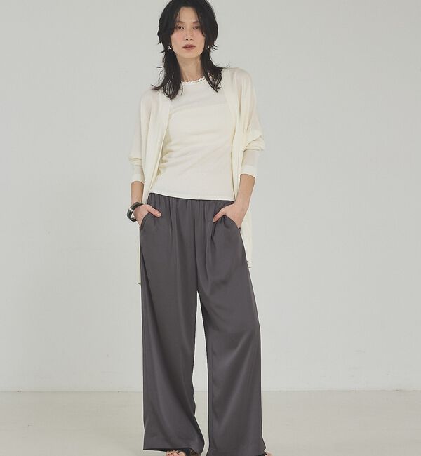 qualite「【接触冷感】シアーオーバーカーディガン」|カーディガン|