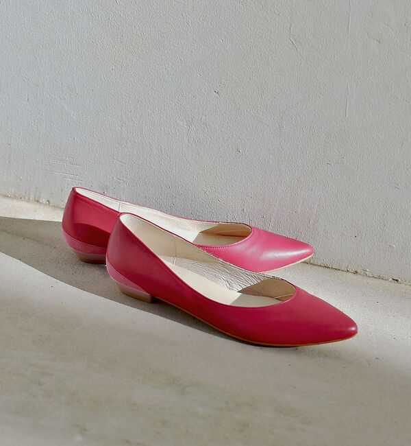 AU BANNISTER「【累計1万足突破！】ボロネーゼ カッター フラットパンプス」|パンプス|ピンク