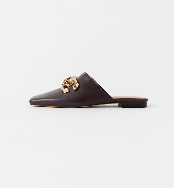 AU BANNISTER「【WEB限定】メタルモチーフワイドスクエアミュール」|その他|