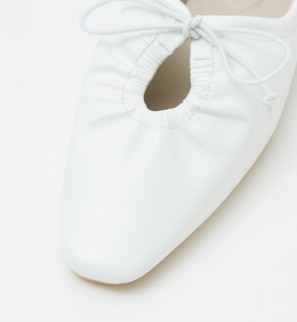 AU BANNISTER「【LAROUTE】レースアップギャザー ソフトパンプス」|その他|