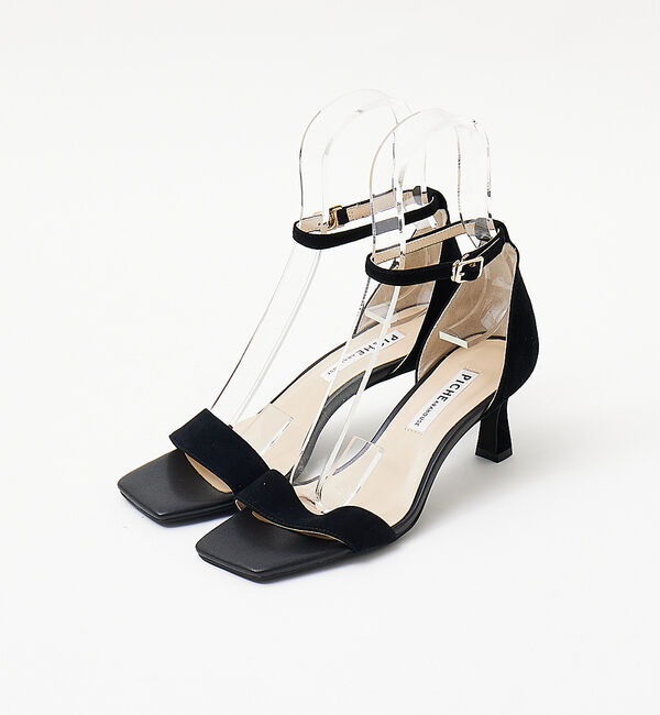 AU BANNISTER「アンクルストラップ スクエアトゥサンダル」|サンダル|