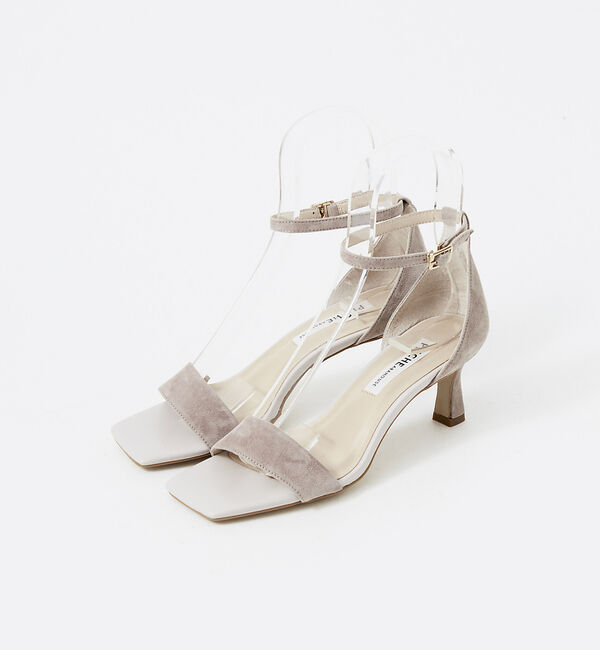 AU BANNISTER「アンクルストラップ スクエアトゥサンダル」|サンダル|