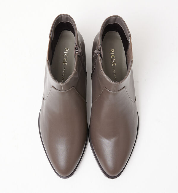 AU BANNISTER「【最高ブーツ/ 3cmヒール】ラウンドトゥショートブーツ」|ショートブーツ|