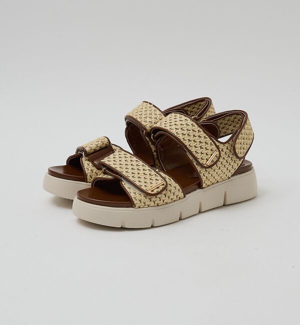 AU BANNISTER「【軽量】Wベルトスポーツサンダル」|サンダル|