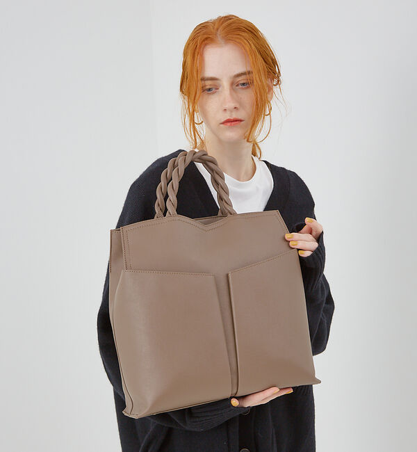 LOWELL things「Twiste/ダブルポケット2WAYトート L」|トートバッグ|