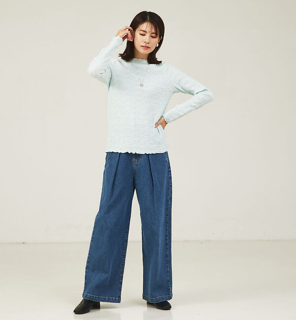 abahouse mavie「シャーリングメロープルオーバー」|シャツ・ブラウス|