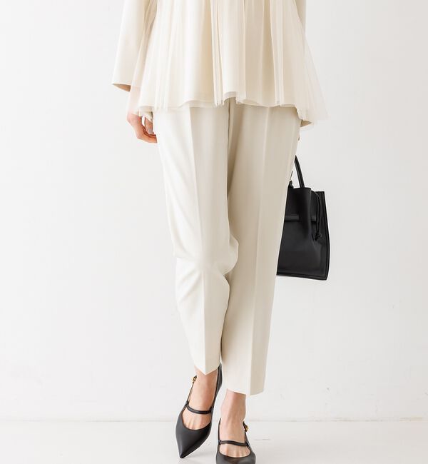 abahouse mavie「【エニデイカセット】チュールブラウス＆テーパードパンツ」|シャツ・ブラウス|