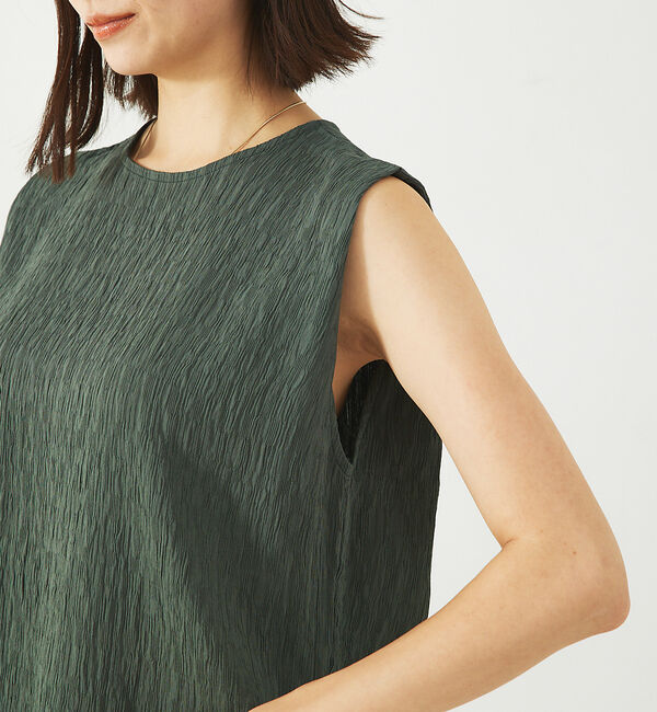 abahouse mavie「【セットアップ対応】楊柳バックジップノースリプルオーバー」|シャツ・ブラウス|