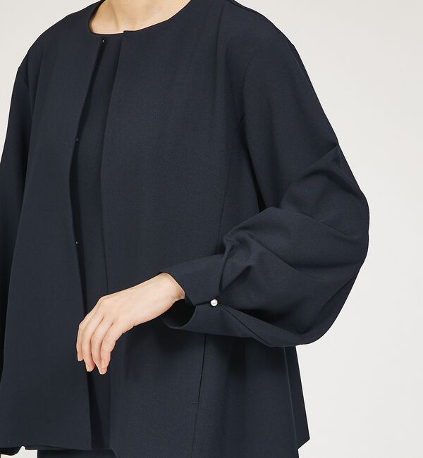 abahouse mavie「【WEB Domani掲載】【セットアップ対応/エニデイカセット】ノーカラーボレ」|ノーカラージャケット|