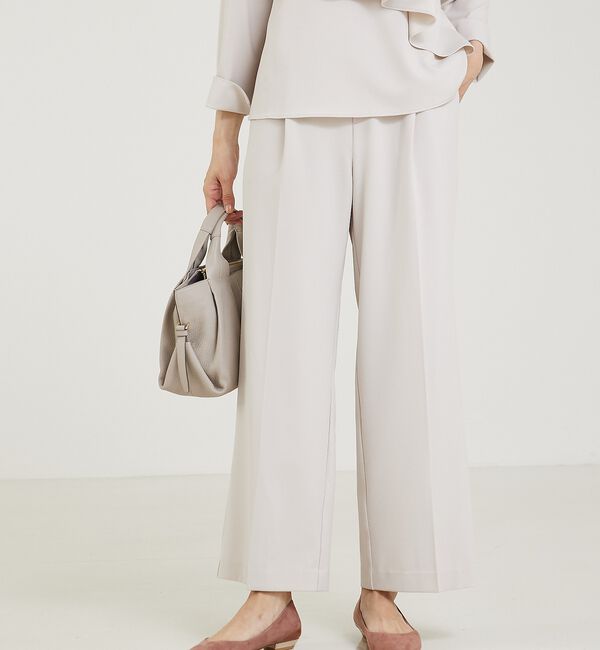 abahouse mavie「【エニデイカセット/上下２点セット】タックフレアーセットアップ/通勤/セミオケ」|スーツ|