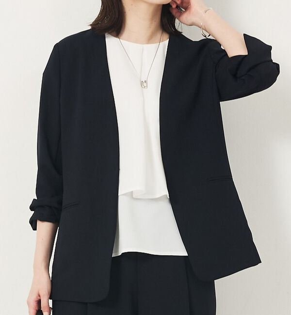 abahouse mavie「【エニデイカセット・サマー】ジョーゼットタックフレアーブラウス」|シャツ・ブラウス|