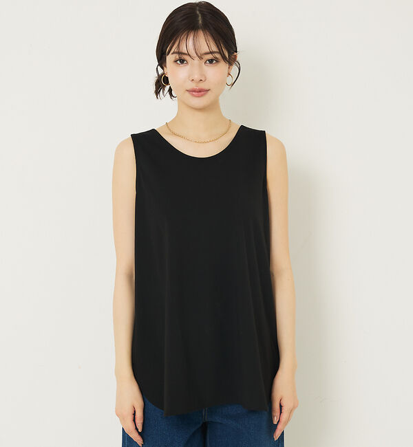 abahouse mavie「【2WAY】スクエアネックシャツヘムタンク」|キャミソール|