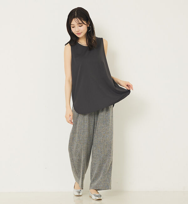 abahouse mavie「【2WAY】スクエアネックシャツヘムタンク」|キャミソール|
