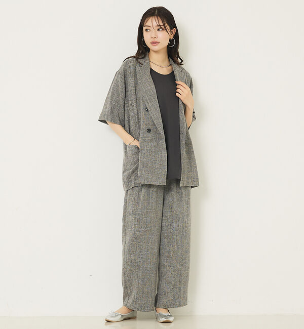 abahouse mavie「【2WAY】スクエアネックシャツヘムタンク」|キャミソール|