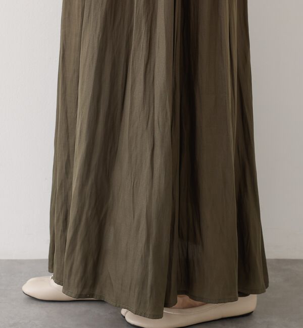 abahouse mavie「ヴィンテージサテンギャザースカート」|スカート|