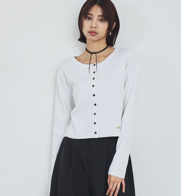 abahouse mavie「ショートカーディガン」|カーディガン|
