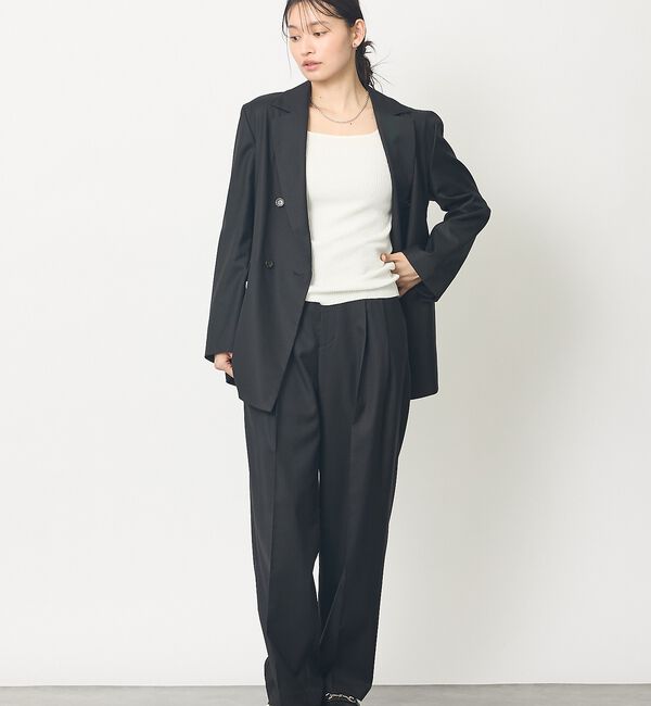 abahouse mavie「【セットアップ対応】ライトメランジダブルジャケット/長袖/シーズンレス」|その他|