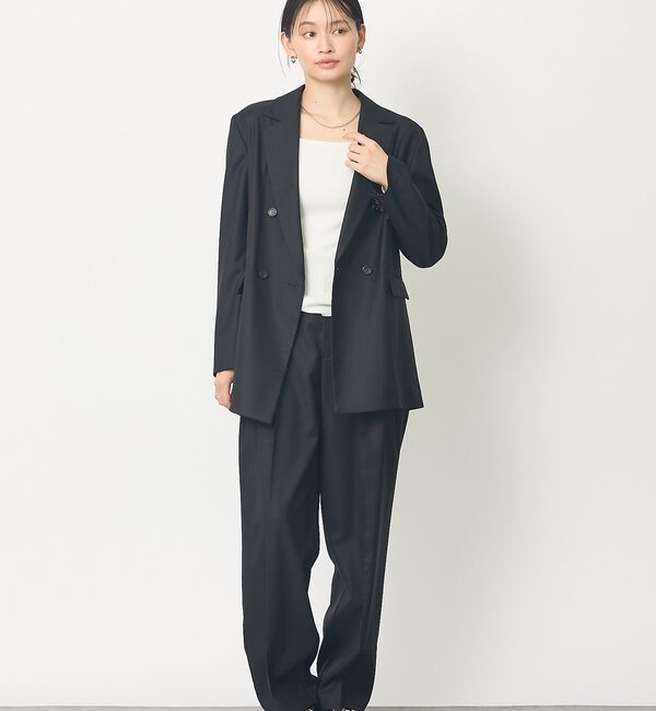 abahouse mavie「【セットアップ対応】ライトメランジダブルジャケット/長袖/シーズンレス」|その他|