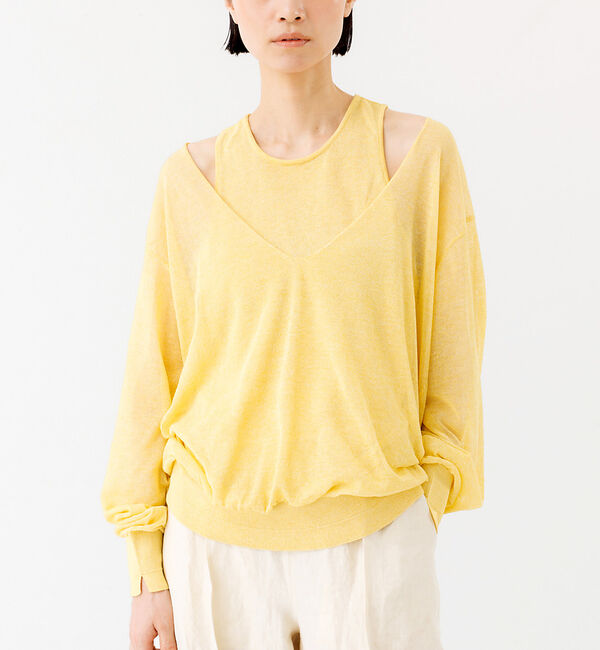 The Store by C' 「【COCUCA】ツインライク レイヤード ニット」|ニット・セーター|