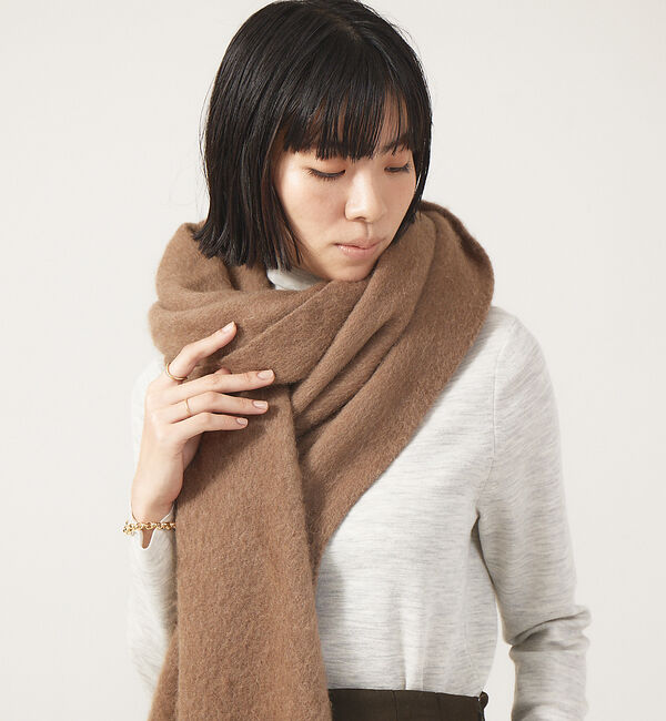 The Store by C' 「【ASAUCE MELER】ベビーキャメルストール」|マフラー|