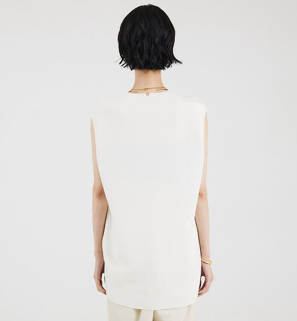 The Store by C' 「【COCUCA】スムースロングニットベスト」|ベスト・ジレ|