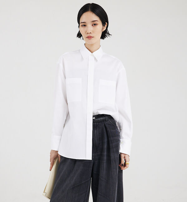 The Store by C' 「【COCUCA】ベーシックシャツ」|シャツ・ブラウス|ホワイト