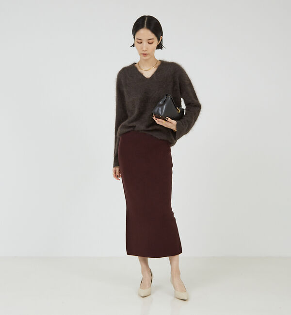 The Store by C' 「【COCUCA】カシミヤファーVプルオーバー」|ニット・セーター|