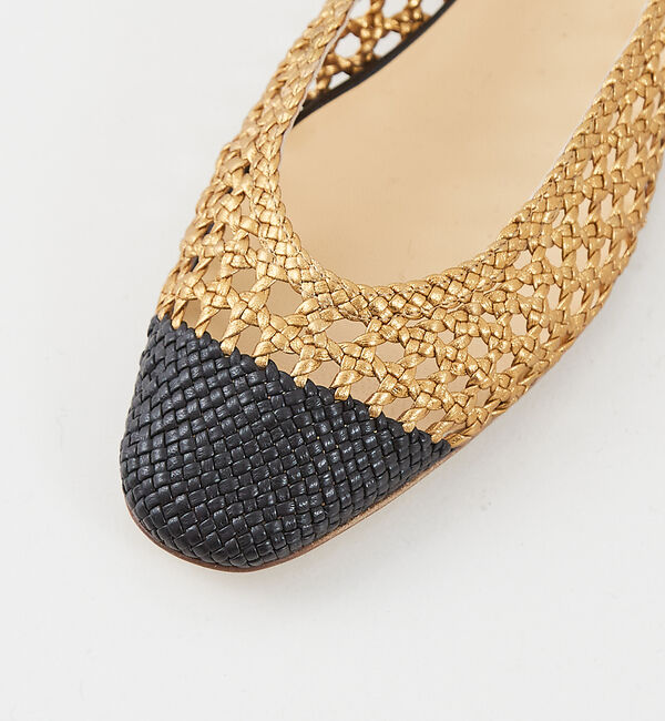 The Store by C' 「【FRANCESCO RUSSO】バイカラーバレリーナパンプス」|パンプス|