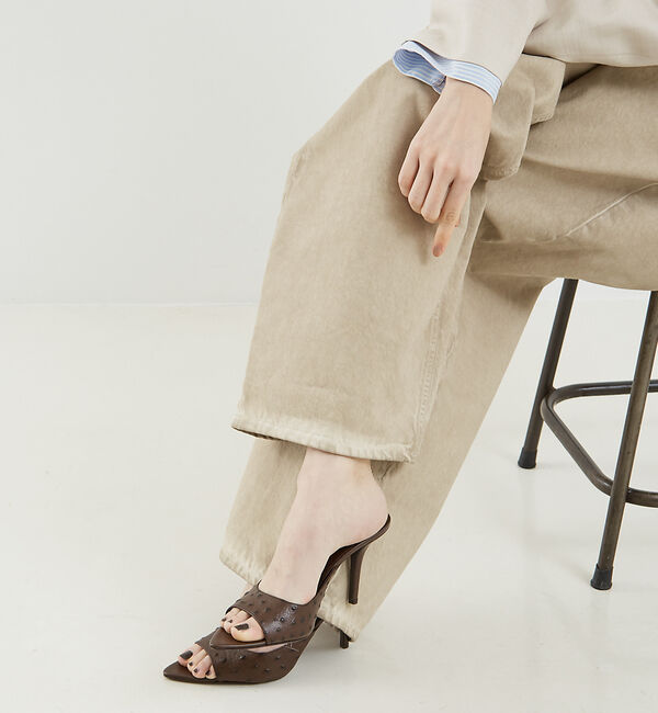 The Store by C' 「【GIABORGHINI】PERNI04／ミュール」|パンプス|チョコ