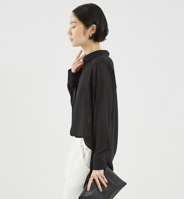 The Store by C' 「【COCUCA】シアーチュニックシャツ」|シャツ・ブラウス|